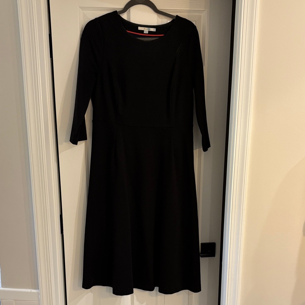 Boden Classic Black Long Sleeve Dress